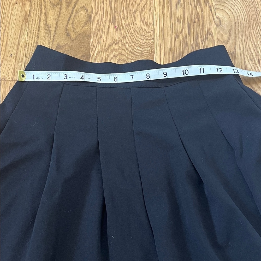 Trixxi Pleated Black Mini Skirt - Picture 3 of 4